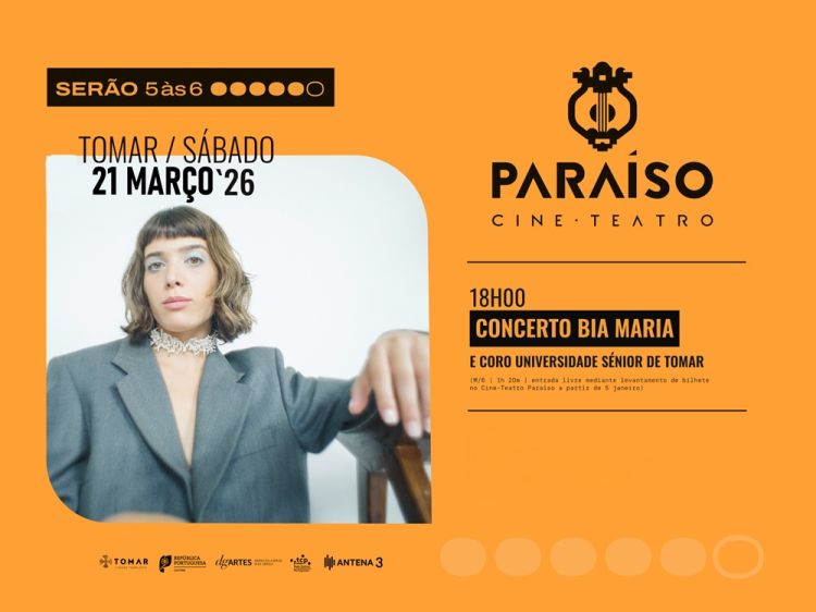 “SERÃO 5 ÀS 6” | Bia Maria e Coro Universidade Sénior de Tomar