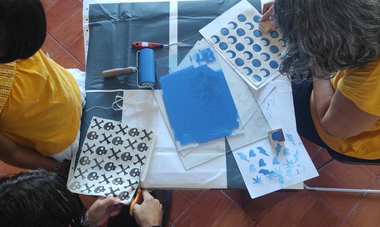 Nas entrelinhas de uma coleção: oficina de introdução à gravura