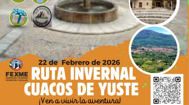 Ruta de senderismo invernal de Cuaco de Yuste