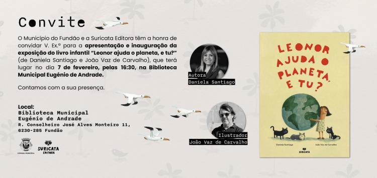 Apresentação do livro 'Leonor ajuda o planeta, e tu?” | Daniela Santiago e João Vaz de Carvalho