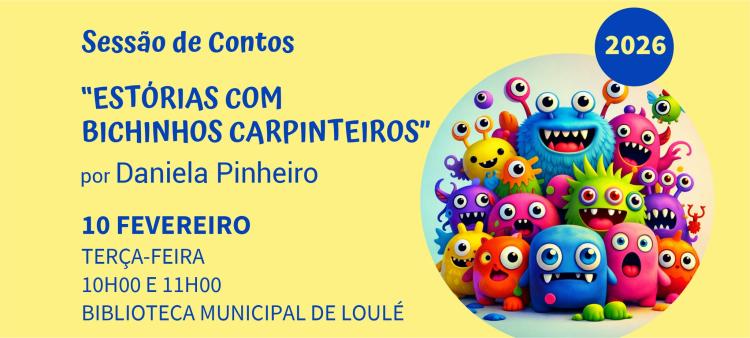 “Estórias com bichinhos carpinteiros” – Sessão de contos por Daniela Pinheiro