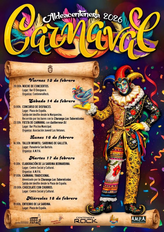 Carnaval de Aldeacentenera 2026