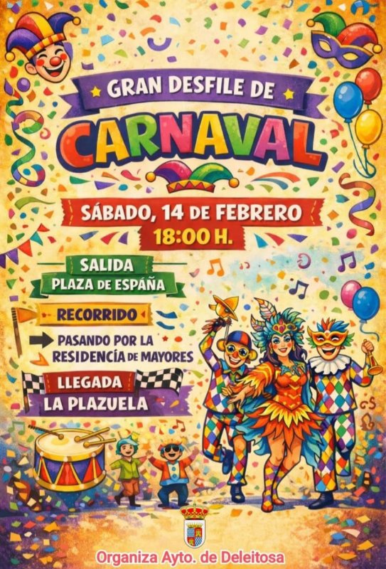 Gran Desfile de Carnaval en Deleitosa