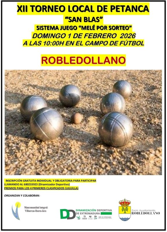 XII Torneo Local de Petanca San Blas
