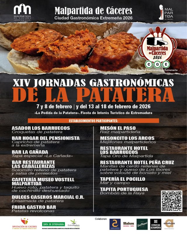XIV Jornadas Gastronómicas de la Patatera 2026 | 7 y 8 de Febrero