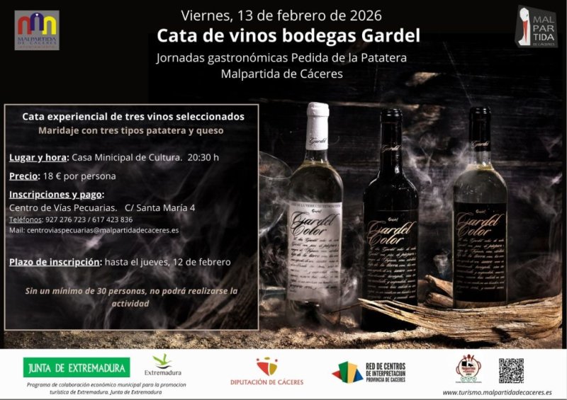 Cata de Vinos Bodegas Gardel | Jornadas Gastronómicas Pedida de la Patera 2026
