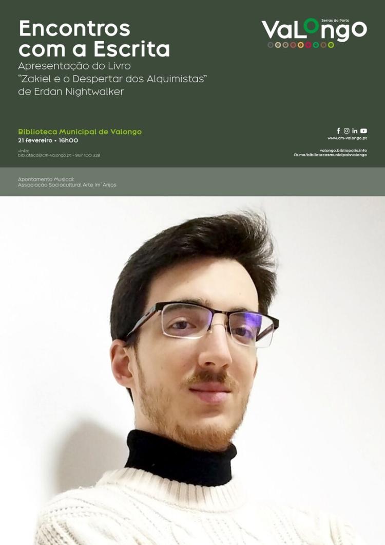 Nova sessão de Encontros com a Escrita, com Erdan Nightwalker