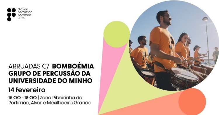 DPP'26 | Arruadas com Bomboémia Grupo de Percussão da Universidade do Minho