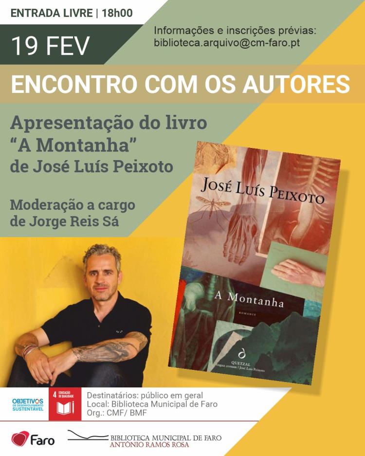 Encontro com os Autores - Apresentaçã do livro 'A Montanha' de José Luís Peixoto