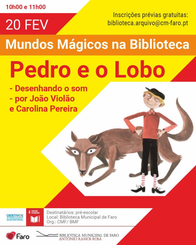 Mundos Mágicos na Biblioteca - 'Pedro e o Lobo'