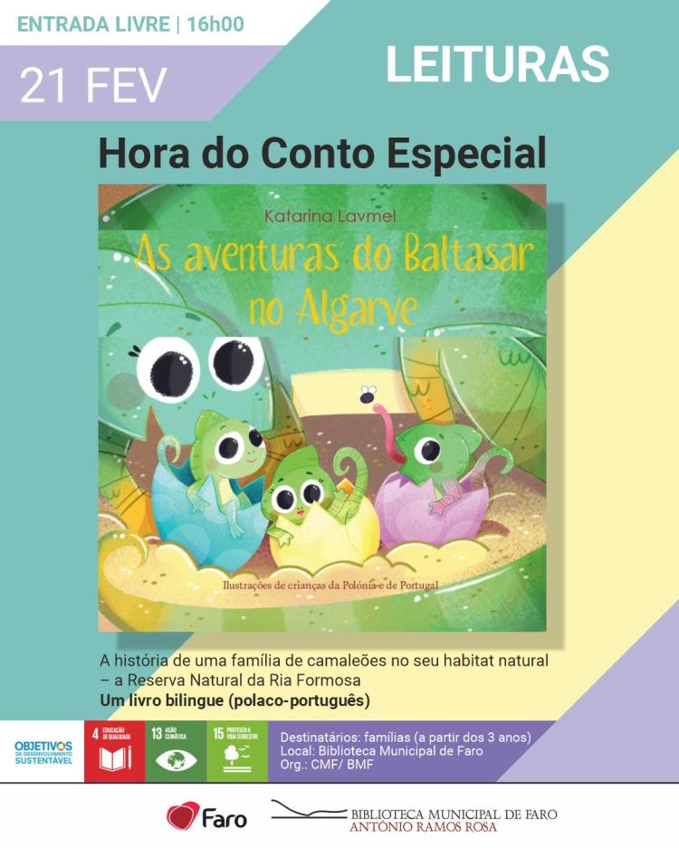 Leituras - Hora do Conto Especial 'As aventuras do Baltasar no Algarve'