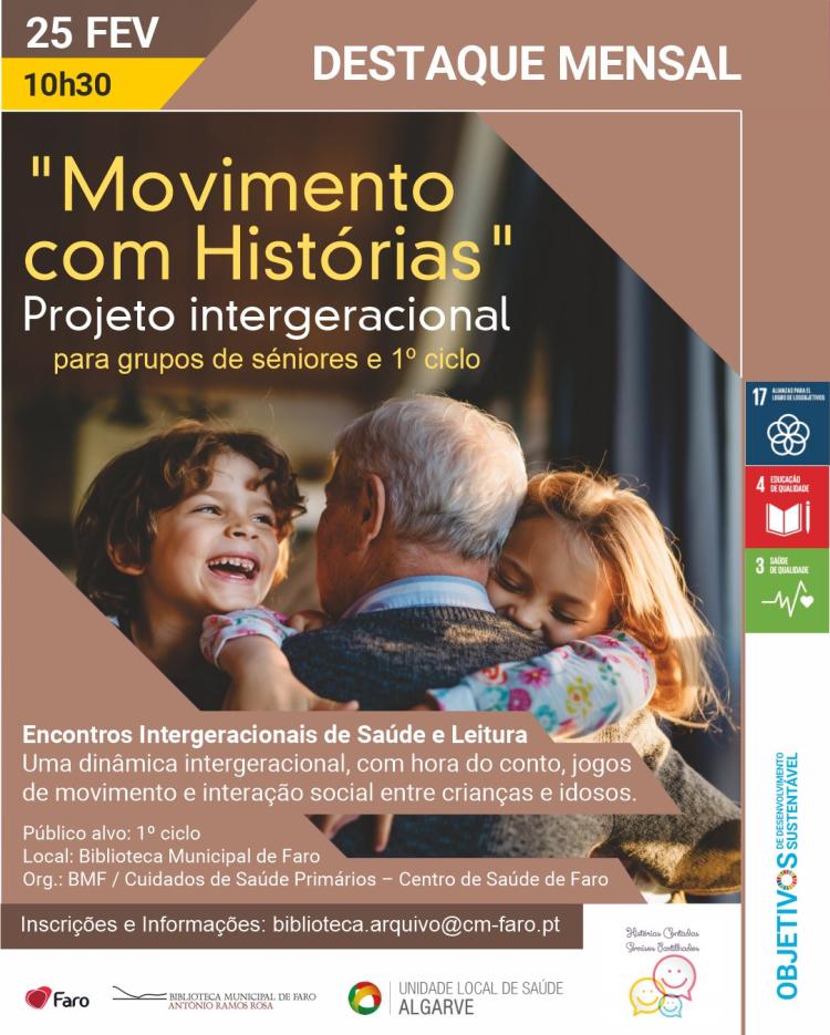 'Movimento com Histórias'- Projeto intergeracional para grupos de séniores e 1ºciclo