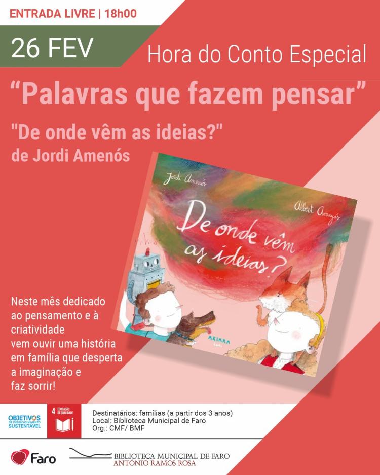 Hora do Conto Especial - 'Palavras que fazem pensar'