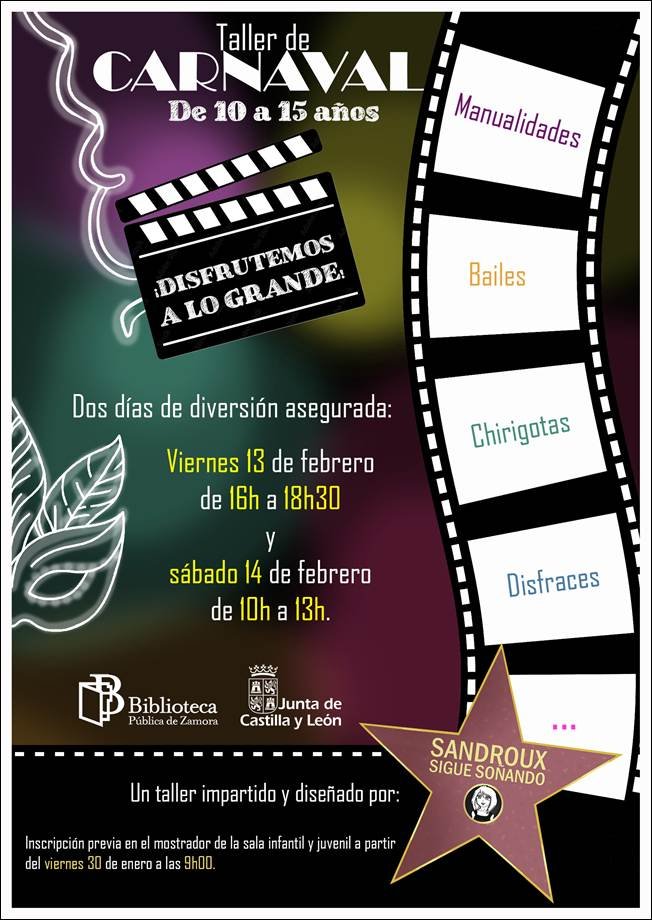 Taller de carnaval “Disfrutemos a lo grande” con Sandroux Sigue Soñando