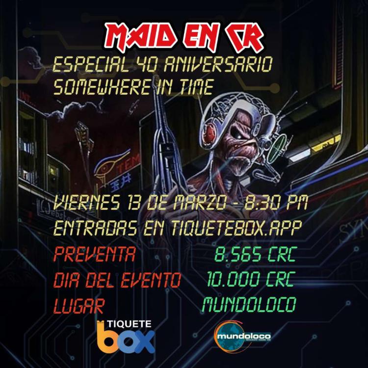 Tributo a Iron Maiden: Especial 40 Aniversario del “Somewhere in Time”