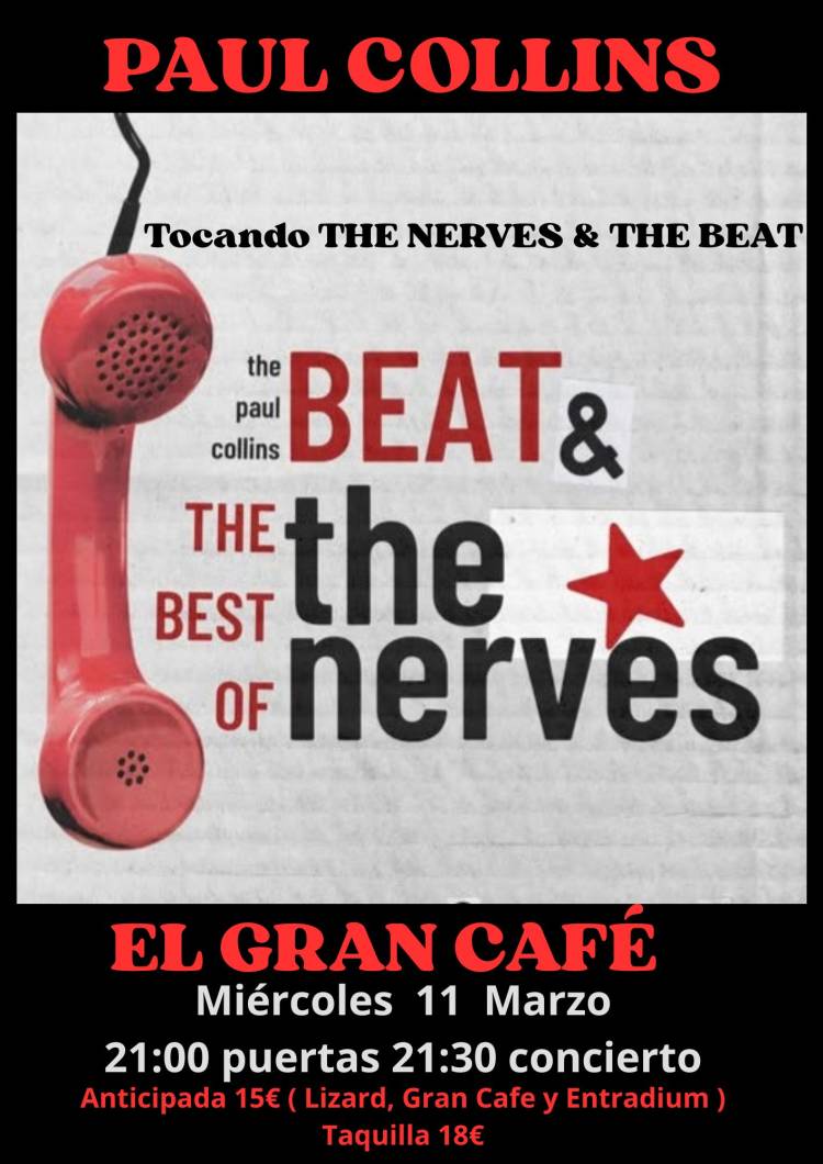 PAUL COLLINS tocando THE NERVES & THE BEAT
