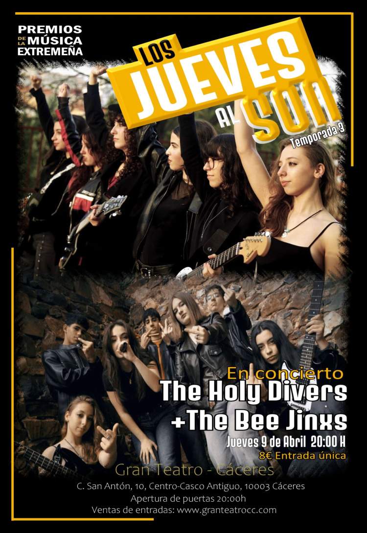 THE HOLY DIVERS + THE BEE JINXS, JUEVES AL SON