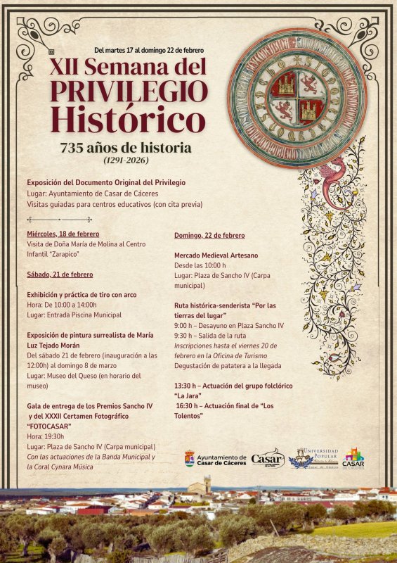 XII Semana del Privilegio Histórico 2026