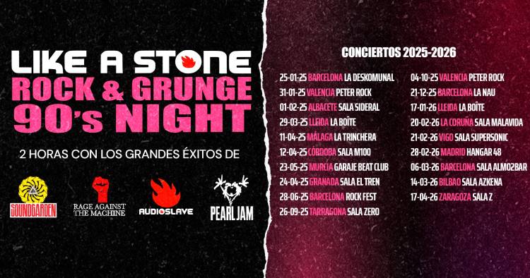 LIKE A STONE (PEARL JAM, AUDIOSLAVE, SOUNDGARDEN & R.A.T.M. TRIBUTE) - SUPERSONIC VIGO