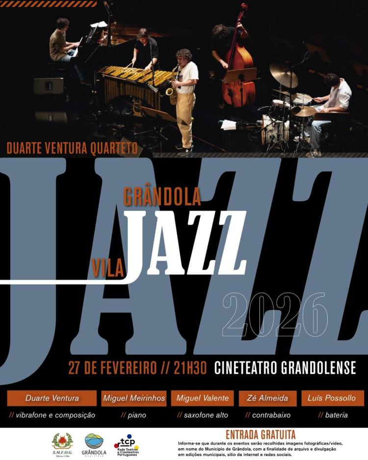 MÚSICA | Grândola, Vila Jazz » Duarte Ventura Quarteto