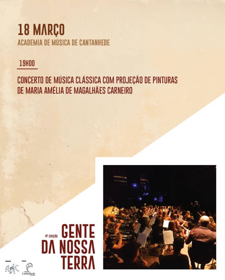 Gente da nossa terra - Maria Amélia de Magalhães Carneiro: Concerto de música clássica com projeção de pinturas de Maria Amélia de Magalhães Carneiro