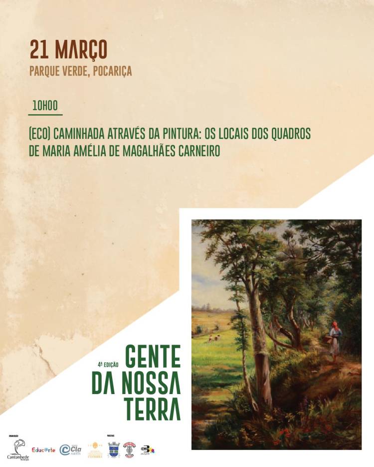 Gente da nossa terra - Maria Amélia de Magalhães Carneiro: (Eco) Caminhada através da Pinturas: os locais dos quadros de Maria Amélia de Magalhães Carneiro e Pintura pela comunidade de Mural com pigmentos naturais inorgânicos