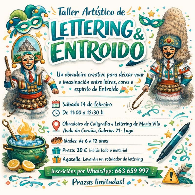 Taller de Lettering e Entroido