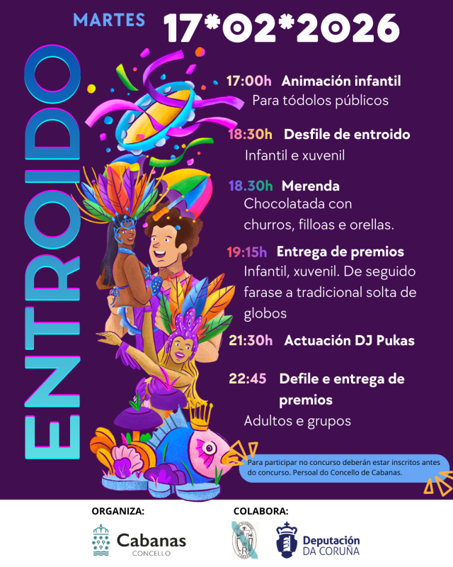 Entroido en Cabanas 2026