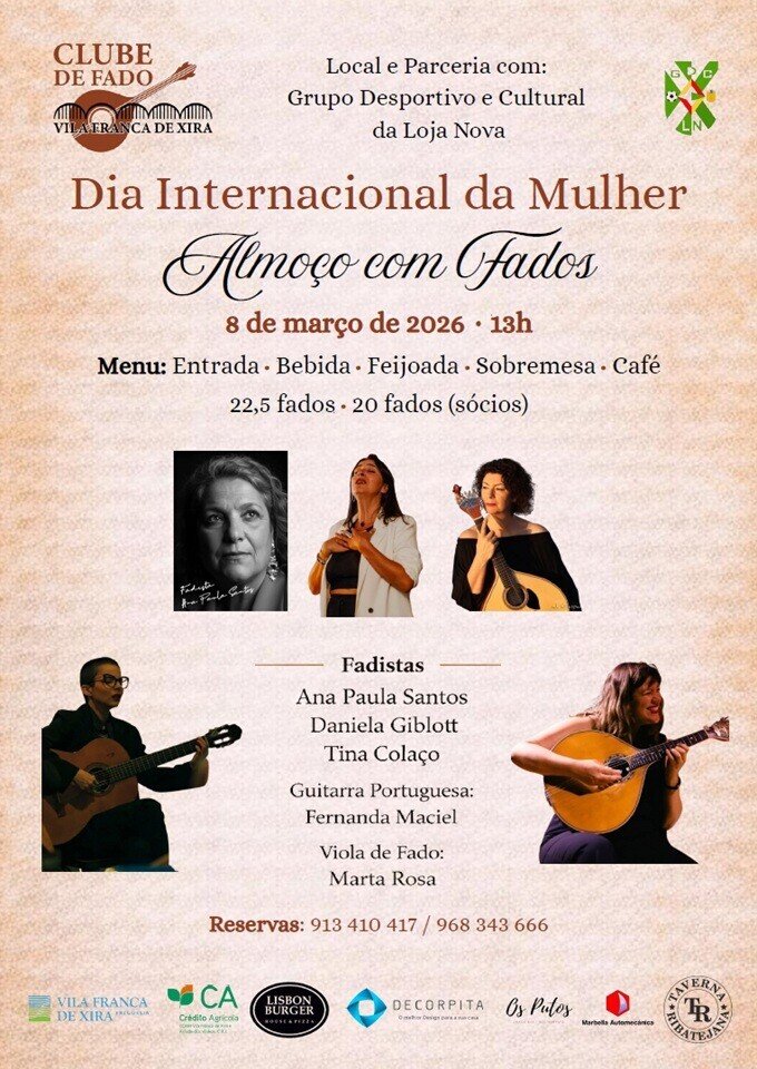 Dia Internacional da Mulher - Almoço com Fados