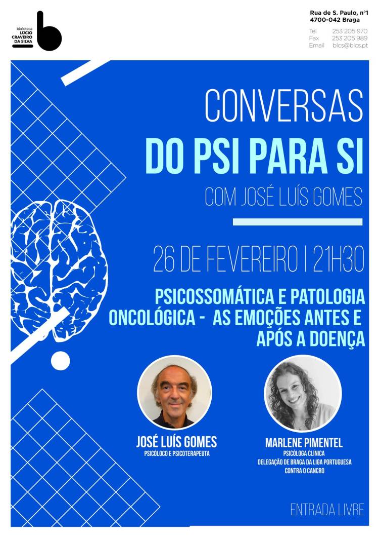 Conversas do PSI para SI Psicossomática e patologia oncológicaica – as emoções antes e após a doença
