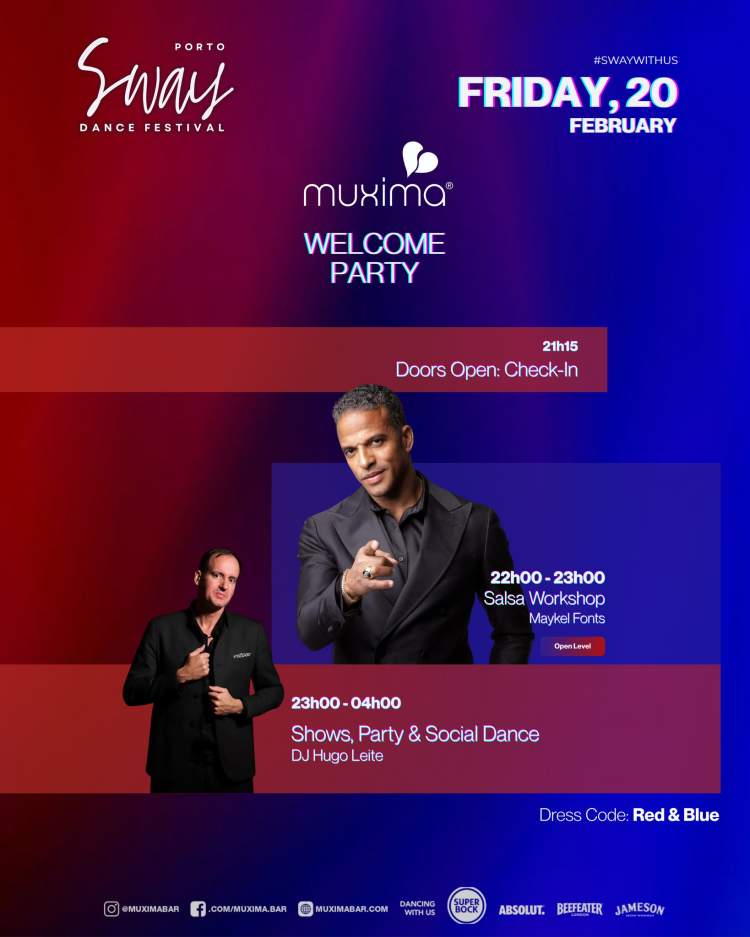 SEXTA 20 FEV  WELCOME PARTY – SWAY DANCE FESTIVAL 