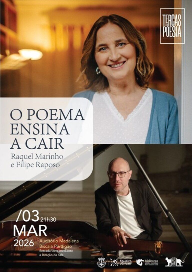 Terças com Poesia” | Espetáculo poético-musical “O Poema Ensina a Cair”