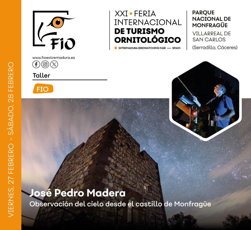 Taller 'Observación del cielo desde el castillo de Monfragüe'