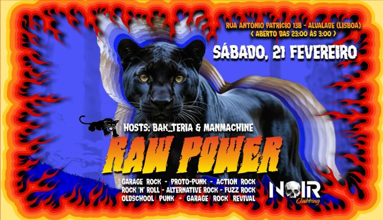RAW POWER - Garage Rock/ Action Rock Night