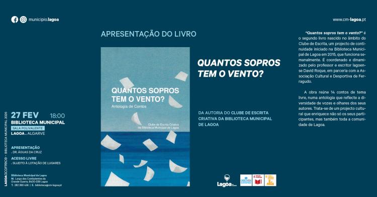 Apresentação Pública de Livro | Quantos Sopros tem o Vento?