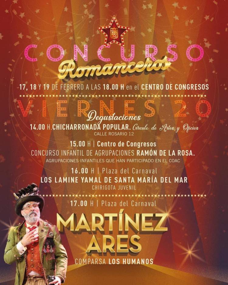 Comparsa de Martínez Ares Los humanos, chirigota Los Amish del mono y + en San Fernando