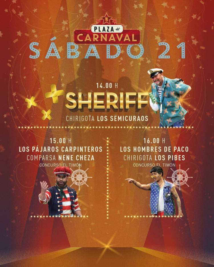 Chirigota Los semicuraos, Los hombres de Paco, comparsa Los pájaros carpinteros y + en San Fernando