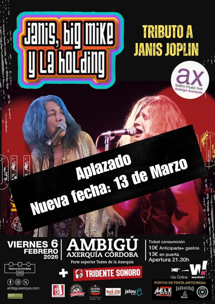 JANIS, BIG MIKE Y LA HOLDING - TRIBUTO JANIS JOPLIN EN CORDOBA