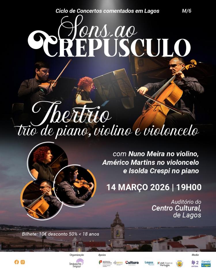Sons ao Crepúsculo IBERTRIO – Piano, Violino e Violoncelo