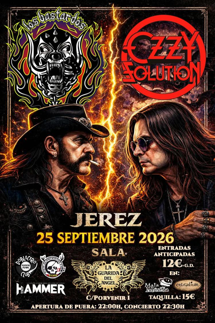 HOMENAJE OZZY OSBOURNE + MOTORHEAD by LOS BASTARDOS + OZZY SOLUTION