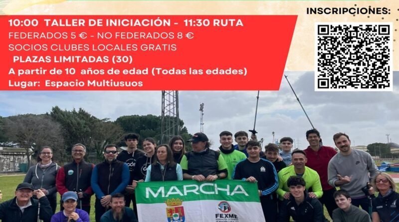 TALLER DE INICIACIÓN + RUTA DE MARCHA NÓRDICA EN NAVALMORAL DE LA MATA