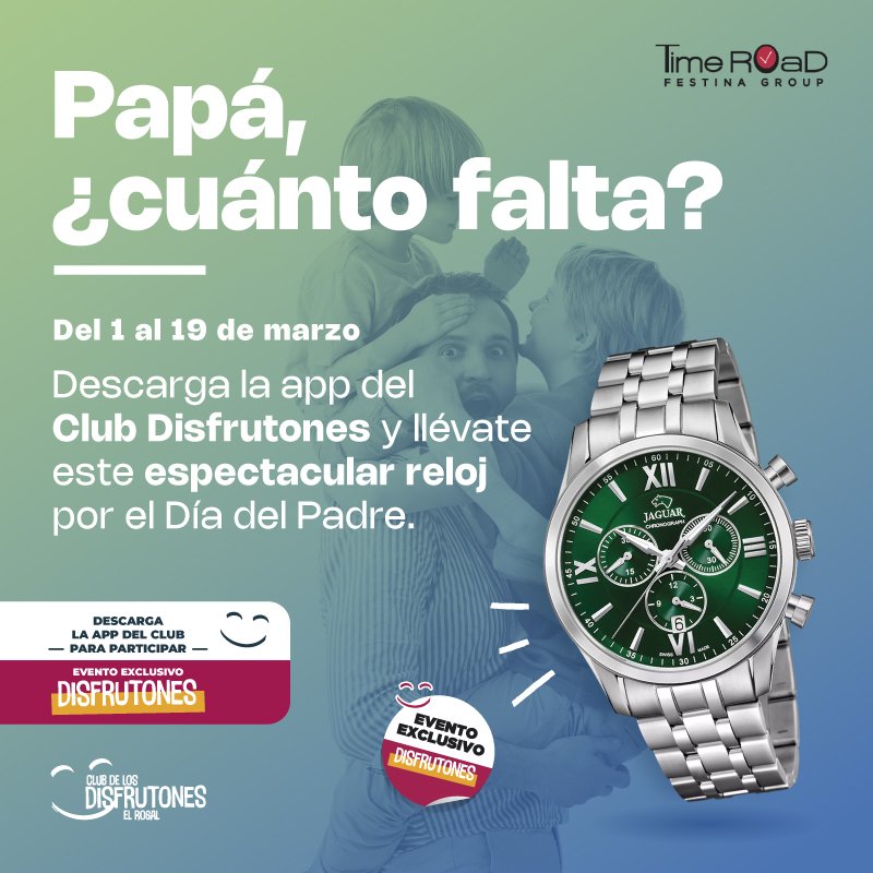 Sorteo Día del Padre: Papá ¿cuánto falta?