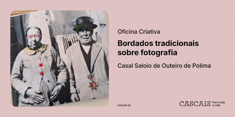Bordados tradicionais sobre fotografia: Oficina