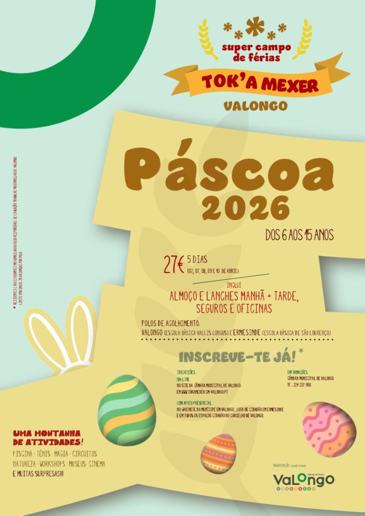 TOK’A MEXER VALONGO - FÉRIAS DE PÁSCOA