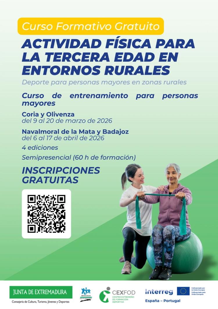Cursos gratuitos de formación especializada en el ámbito de la tercera edad