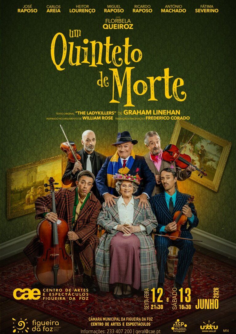 Um quinteto de morte, com José Raposo, Heitor Loureço e Florbela Queiroz