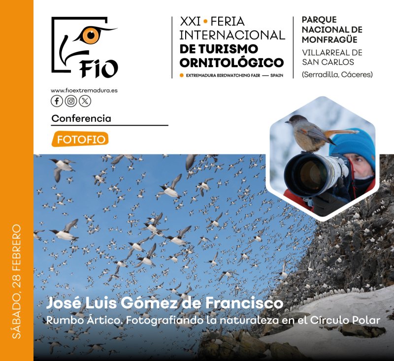 Conferencia ‘Rumbo Ártico. Fotografiando la naturaleza en el Círculo Polar’, por José Luis Gómez de Francisco