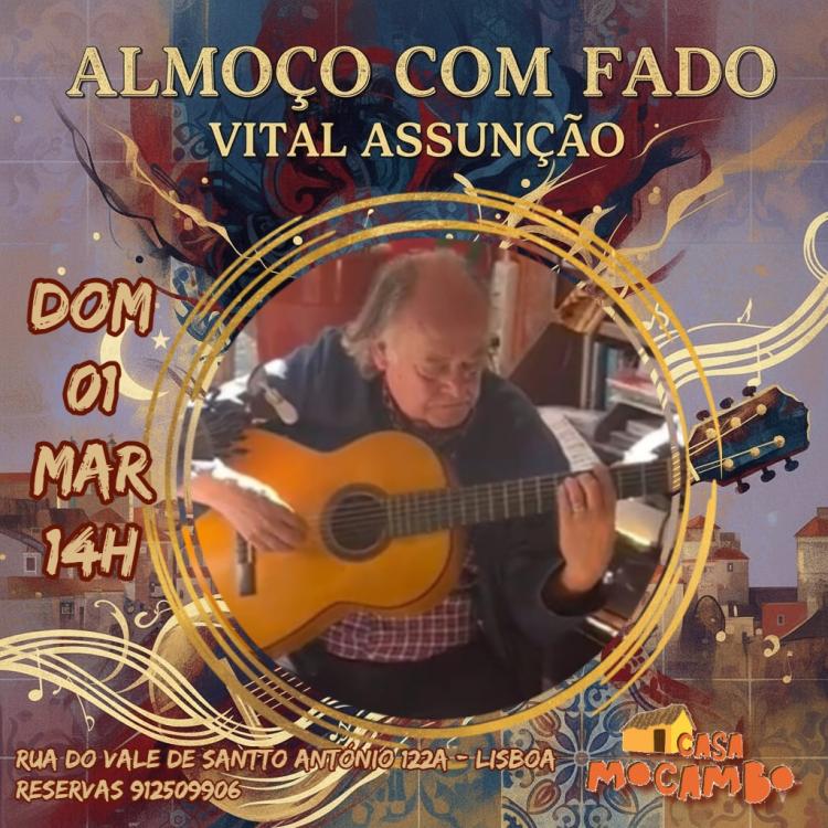 Almoço com Fado com Vital Assunção e Convidados