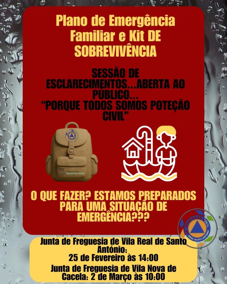 Plano de Emergência Familiar e Kit de Sobrevivência