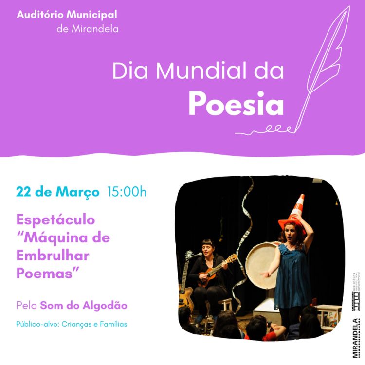 “O Som do Algodão – Máquina de Embrulhar Poemas” | Dia Mundial da Poesia